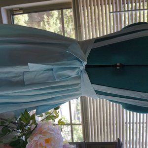 Light Blue Backless Summer Dress